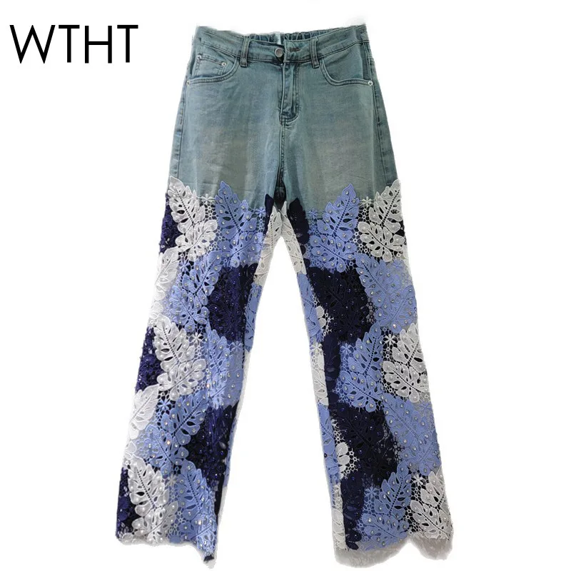 WTHT Fashion Women's Heavy Industy Hollow Out Spliced Denim Pants Vintage High-waisted Straight Jeans Female 2025 Summer 1LS1885
WTHT Fashion Women's Heavy Industy Hollow Out Spliced Denim Pants Vintage High-waisted Straight Jeans Female 2025 Summer 1LS1885