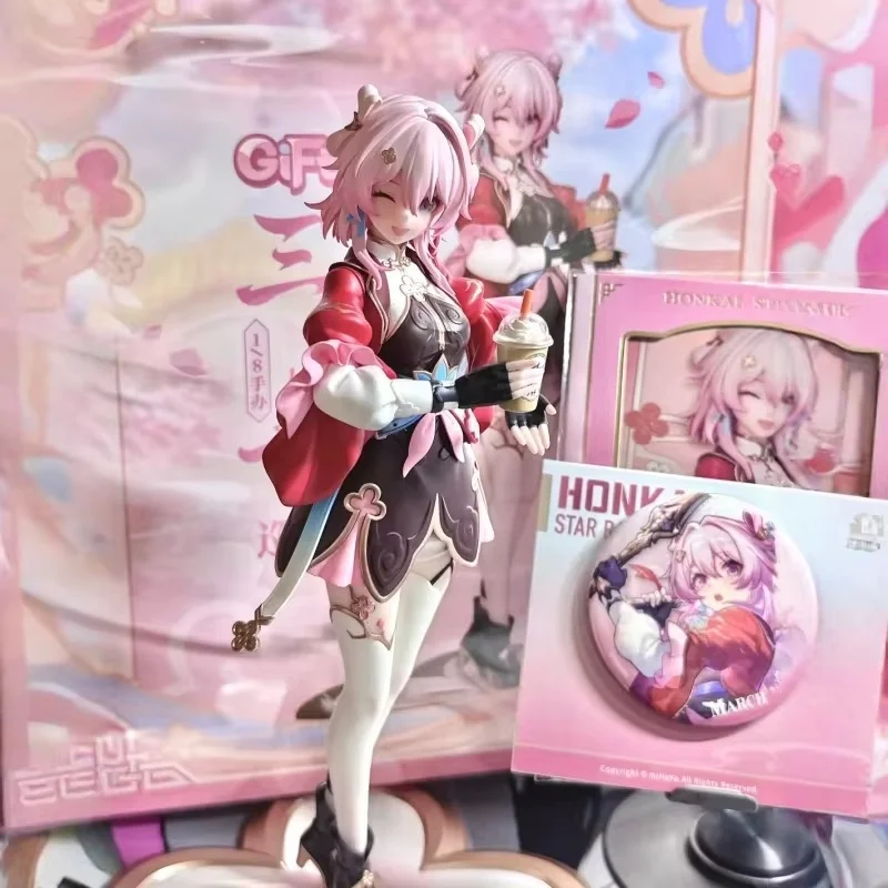 【Genuine】 March 7th Figure MiHoYo Official Original Honkai Star Rail March 7th Garage Kits Model 1/8 Ornament Birthday Gifts
【Genuine】 March 7th Figure MiHoYo Official Original Honkai Star Rail March 7th Garage Kits Model 1/8 Ornament Birthday Gifts