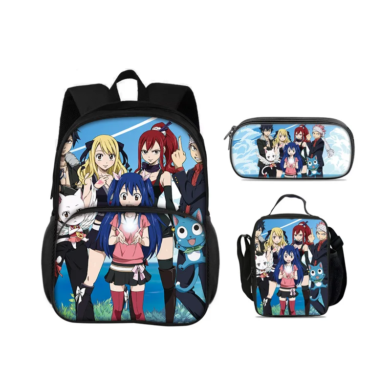 FAIRY TAIL Round Front Bag Backpack Pen Bag Ice Bag 3Pcs Set Cartoon Anime Printed Student Boys and Girls New Versatile
FAIRY TAIL Round Front Bag Backpack Pen Bag Ice Bag 3Pcs Set Cartoon Anime Printed Student Boys and Girls New Versatile