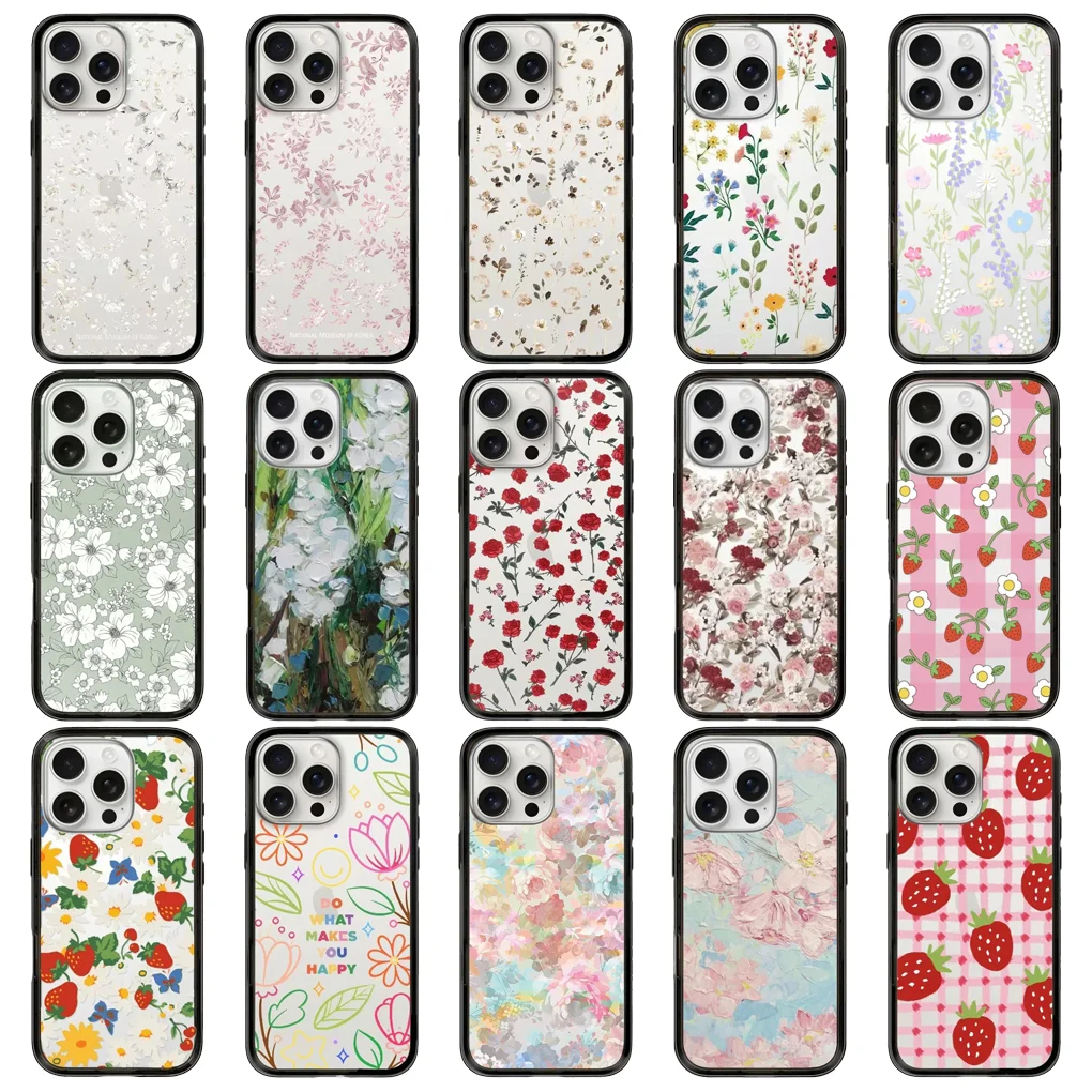 Flower Strawberry New Type Imprinted Letters on The Border Protective Acrylic MagSafe Case for IPhone 15 Pro 16 Pro Max Cover
Flower Strawberry New Type Imprinted Letters on The Border Protective Acrylic MagSafe Case for IPhone 15 Pro 16 Pro Max Cover