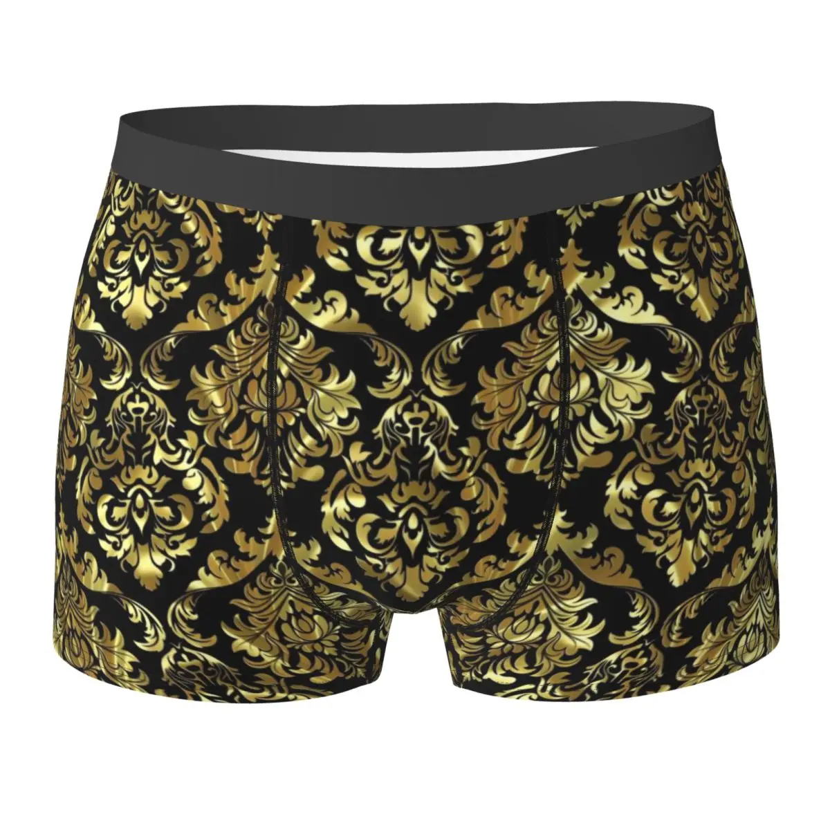 Baroque Floral Underwear Black And Gold Male Underpants Printed Cute Boxershorts Trenky Boxer Brief Big Size
Baroque Floral Underwear Black And Gold Male Underpants Printed Cute Boxershorts Trenky Boxer Brief Big Size
