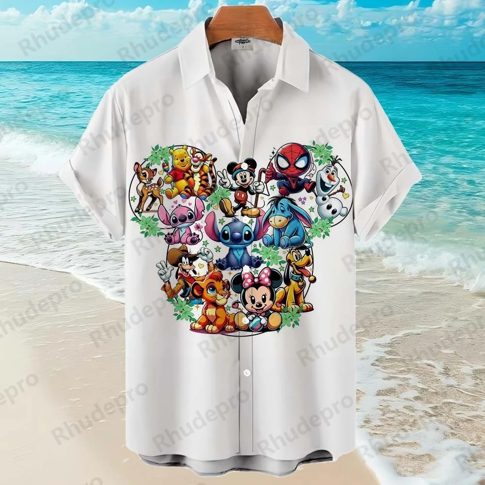 Disney 2025 Mickey Mouse Cartoon Summer Superhero Men's Short Sleeve Funny Print Casual Hawaiian Shirts Lapel Tops Shirts Loose
Disney 2025 Mickey Mouse Cartoon Summer Superhero Men's Short Sleeve Funny Print Casual Hawaiian Shirts Lapel Tops Shirts Loose
