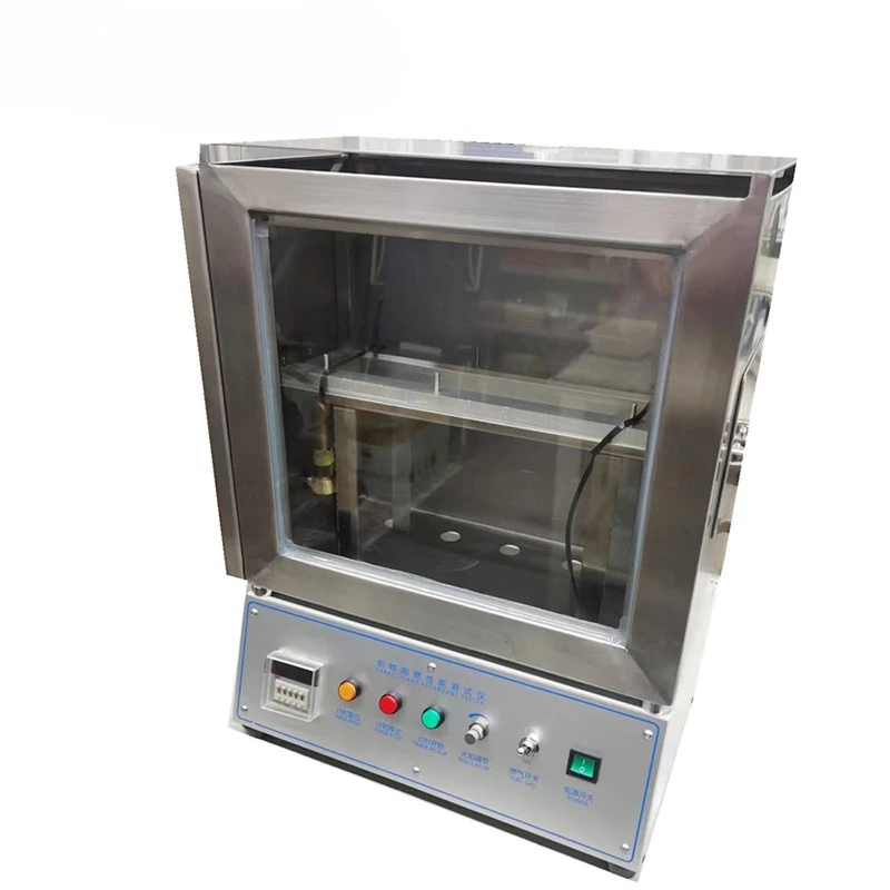 Vertical method fabric flame retardant performance tester fiber material horizontal method combustion test chamber
Vertical method fabric flame retardant performance tester fiber material horizontal method combustion test chamber
