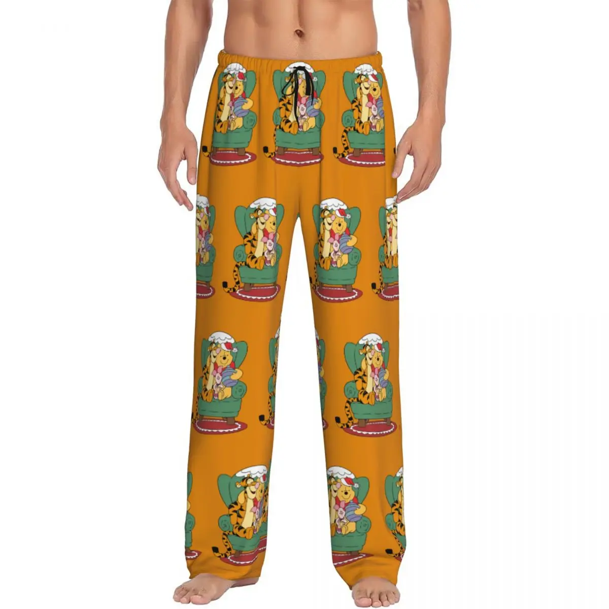 Custom Winnie The Pooh Pajama Pants Sleepwear Men's Elastic Waistband Pooh Bear Sleep Lounge Bottoms with Pockets
Custom Winnie The Pooh Pajama Pants Sleepwear Men's Elastic Waistband Pooh Bear Sleep Lounge Bottoms with Pockets