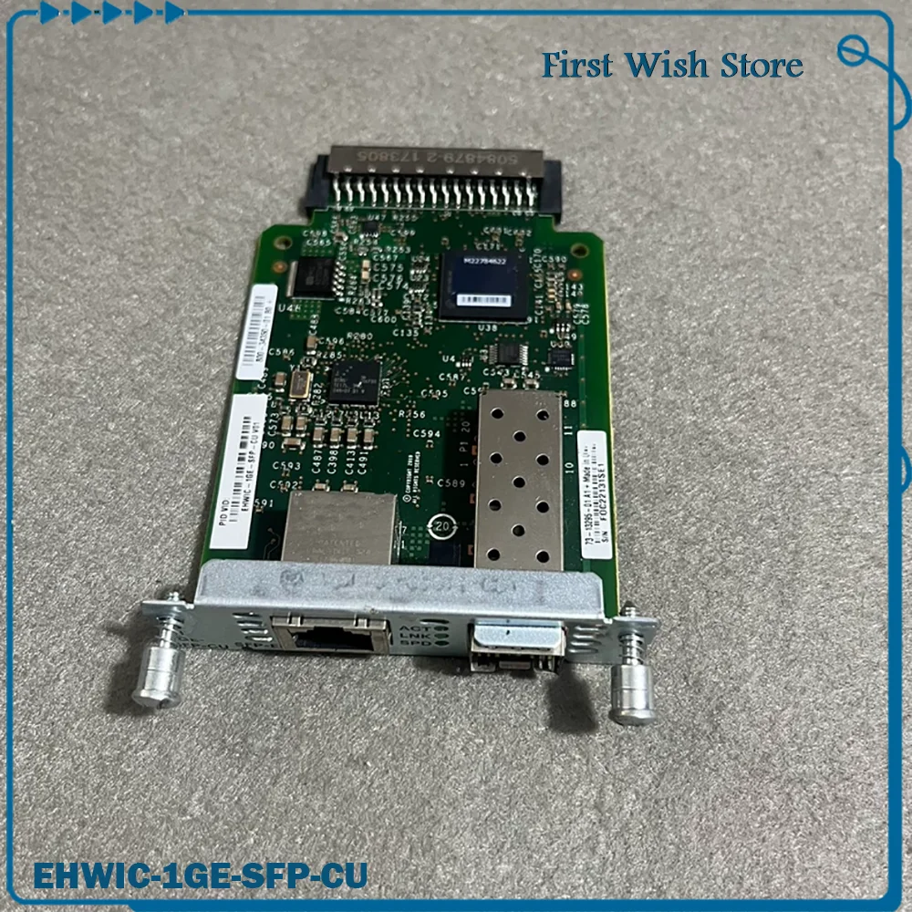 Gigabit module interface card EHWIC-1GE-SFP-CU
Gigabit module interface card EHWIC-1GE-SFP-CU