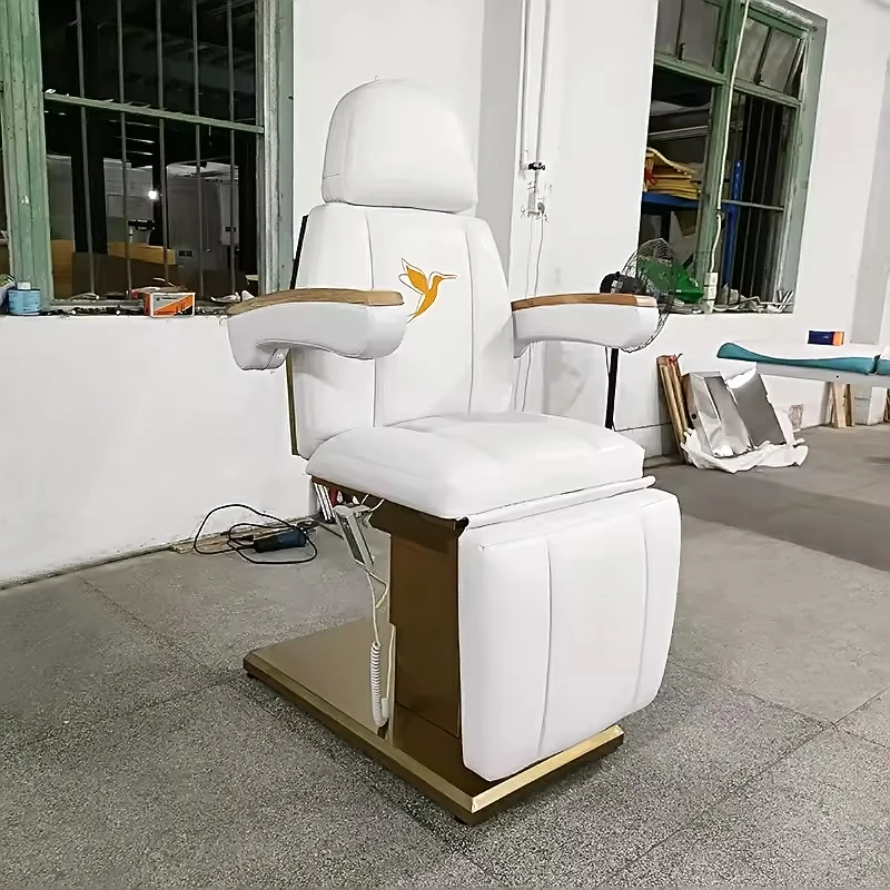 Customized LOGO Beauty Salon Facial Bed Table Modern 3 Motors Electric Esthetician Bed
Customized LOGO Beauty Salon Facial Bed Table Modern 3 Motors Electric Esthetician Bed