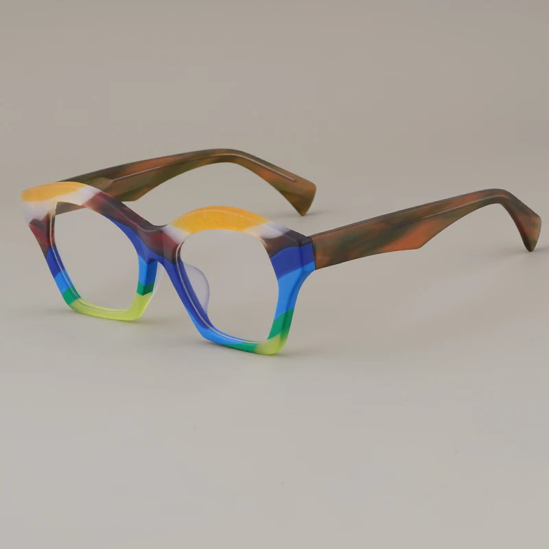 Colorful Acetate Cat Eye Glasses Frames For Men Women Japanese Style Handmade Quality Designer Eyeglasses Customizable lenses
Colorful Acetate Cat Eye Glasses Frames For Men Women Japanese Style Handmade Quality Designer Eyeglasses Customizable lenses