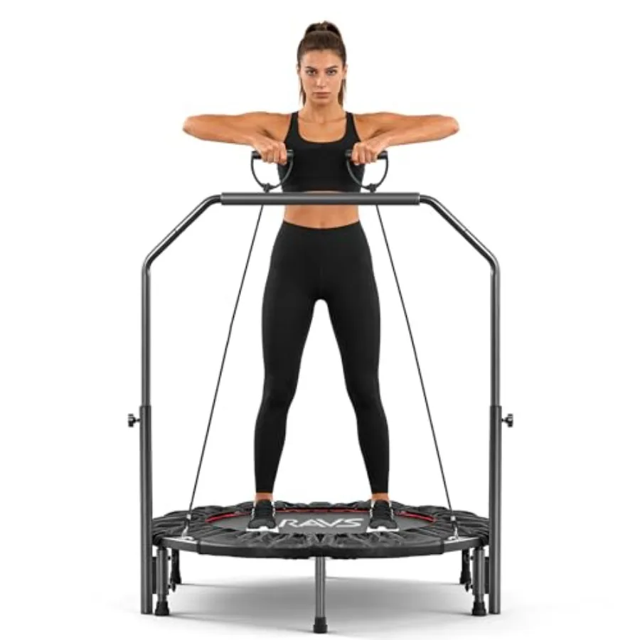 Indoor workout fitness: 40 foldable mini trampoline for adults kids steel frame black adjustable foam bar included
Indoor workout fitness: 40 foldable mini trampoline for adults kids steel frame black adjustable foam bar included