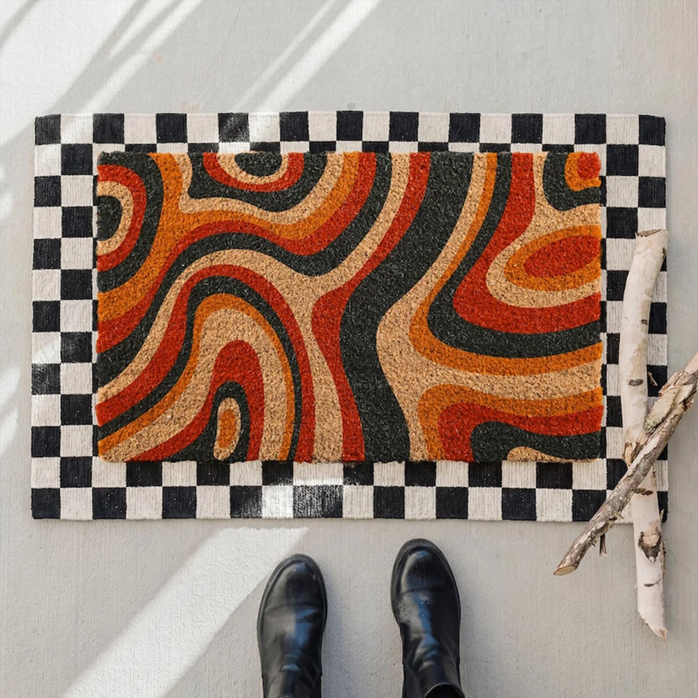 Retro Abstract Doormat Colorful Geometric Mat Groovy Welcome Mat Porch Decor Housewarming Gift Boho Apartment Front Door Mat
Retro Abstract Doormat Colorful Geometric Mat Groovy Welcome Mat Porch Decor Housewarming Gift Boho Apartment Front Door Mat