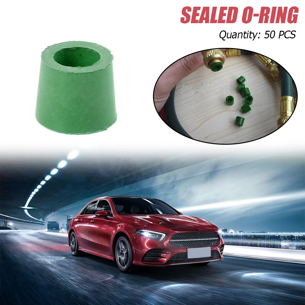 50pcs/lot A/C Repair Rubber O-ring 1/4 Charging Hose Manifold Replacement Green Easily Installation Personal Car Elements
50pcs/lot A/C Repair Rubber O-ring 1/4 Charging Hose Manifold Replacement Green Easily Installation Personal Car Elements