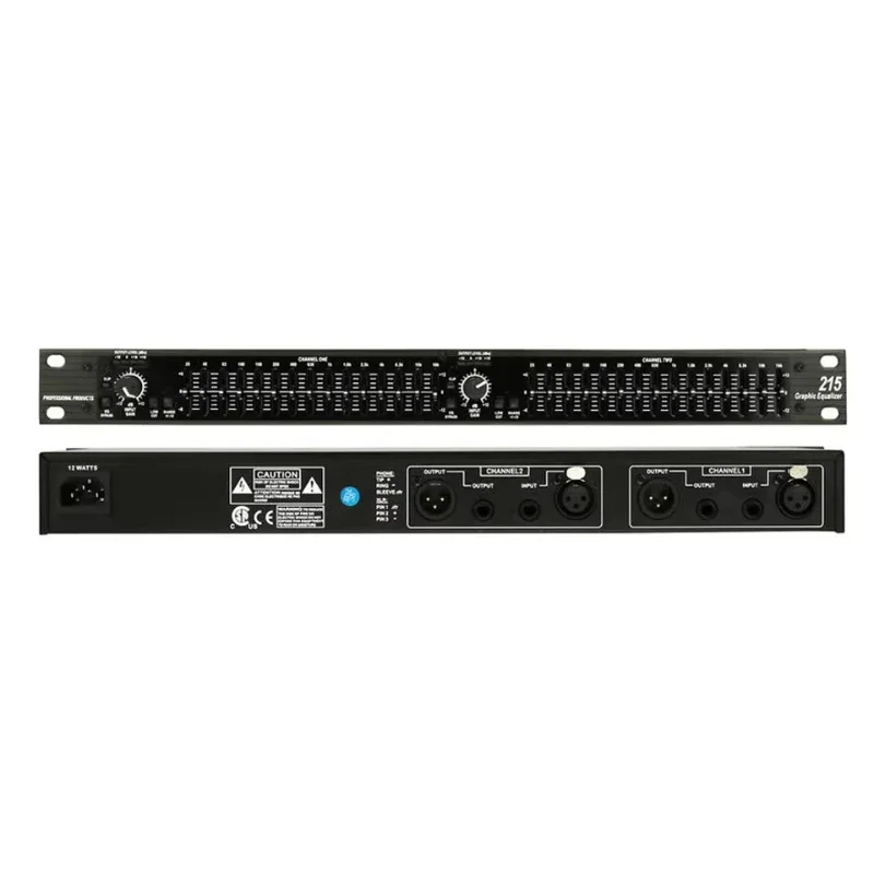 Professional Digital 15-Band Graphic Audio Stereo EQ Model 215, Metal Construction, Universal Voltage
Professional Digital 15-Band Graphic Audio Stereo EQ Model 215, Metal Construction, Universal Voltage