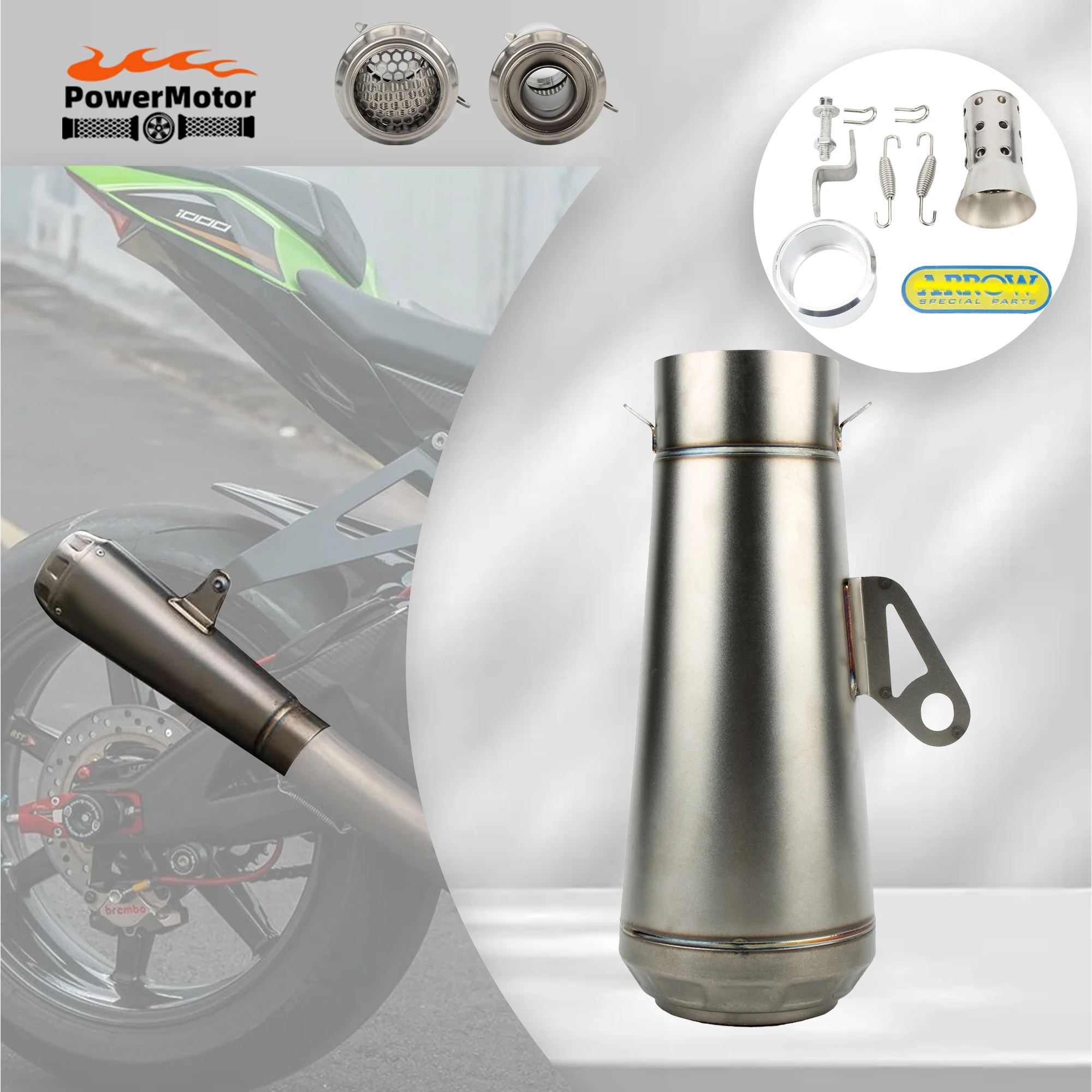 Universal Motorcycle Rear End Exhaust Pipe Whit Muffler Motocross Escape Silencer For Yamaha R1 R3 R6 CBR1000RR MT07 09 Z1000
Universal Motorcycle Rear End Exhaust Pipe Whit Muffler Motocross Escape Silencer For Yamaha R1 R3 R6 CBR1000RR MT07 09 Z1000