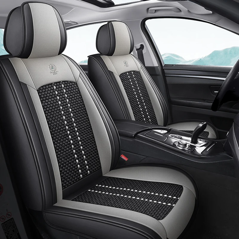 Ice silk material front two-seat car seat covers, comfortable and breathable, universal style, suitable for most models
Ice silk material front two-seat car seat covers, comfortable and breathable, universal style, suitable for most models