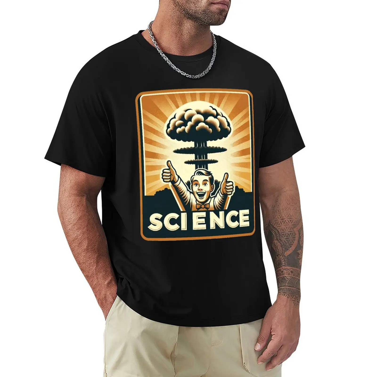 Science! Atomic Age Thumbs-Up T-Shirt Casual Work Wear T-Shirt
Science! Atomic Age Thumbs-Up T-Shirt Casual Work Wear T-Shirt