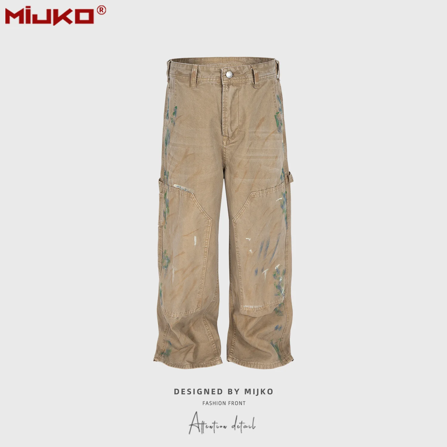 MIJKO Jeans Vintage Ink Splashed Work Pants Mens Streetwear Casual Cargos Harajuku Trousers
MIJKO Jeans Vintage Ink Splashed Work Pants Mens Streetwear Casual Cargos Harajuku Trousers