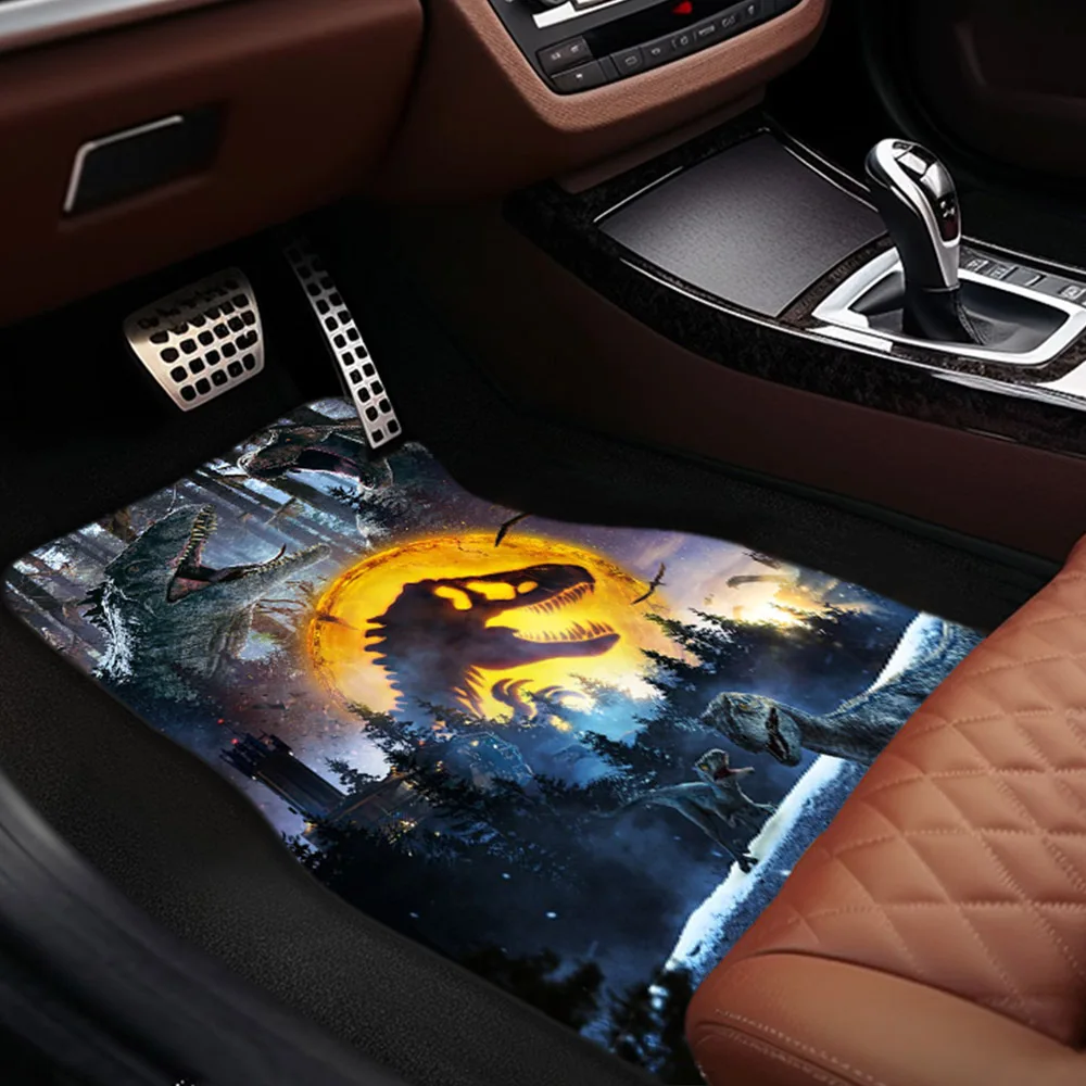 Dinosaur Pattern Car Floor Mats - Non-Slip, Washable, Thick Polyester Fiber, Decorative Front & Rear Seat Mats For Universal Fit
Dinosaur Pattern Car Floor Mats - Non-Slip, Washable, Thick Polyester Fiber, Decorative Front & Rear Seat Mats For Universal Fit