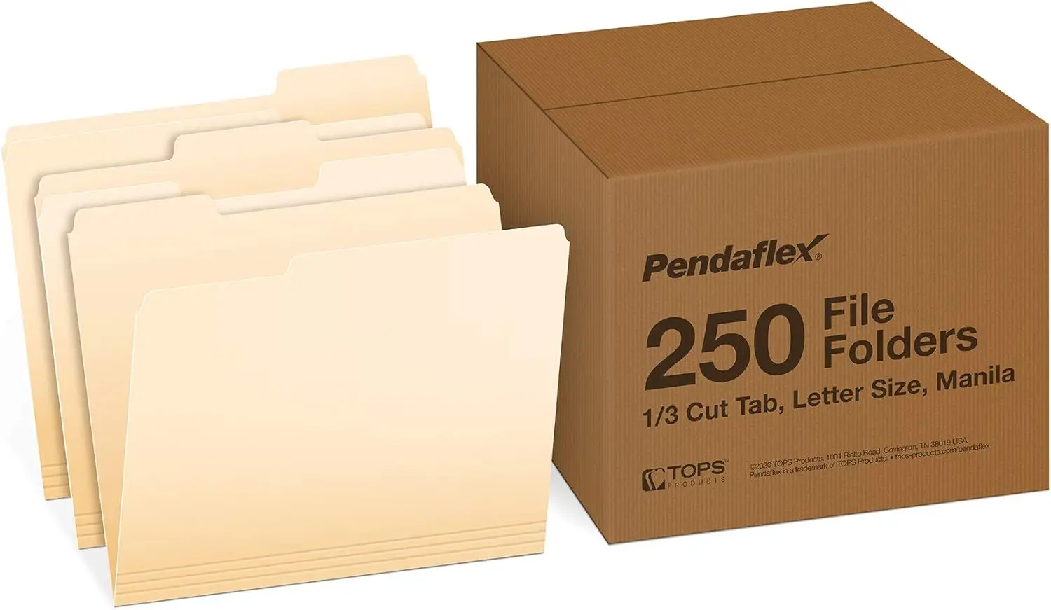 250-Pack Letter Size File Folders with 1/3-Cut Tabs for Home Office Classroom Document Organization
250-Pack Letter Size File Folders with 1/3-Cut Tabs for Home Office Classroom Document Organization
