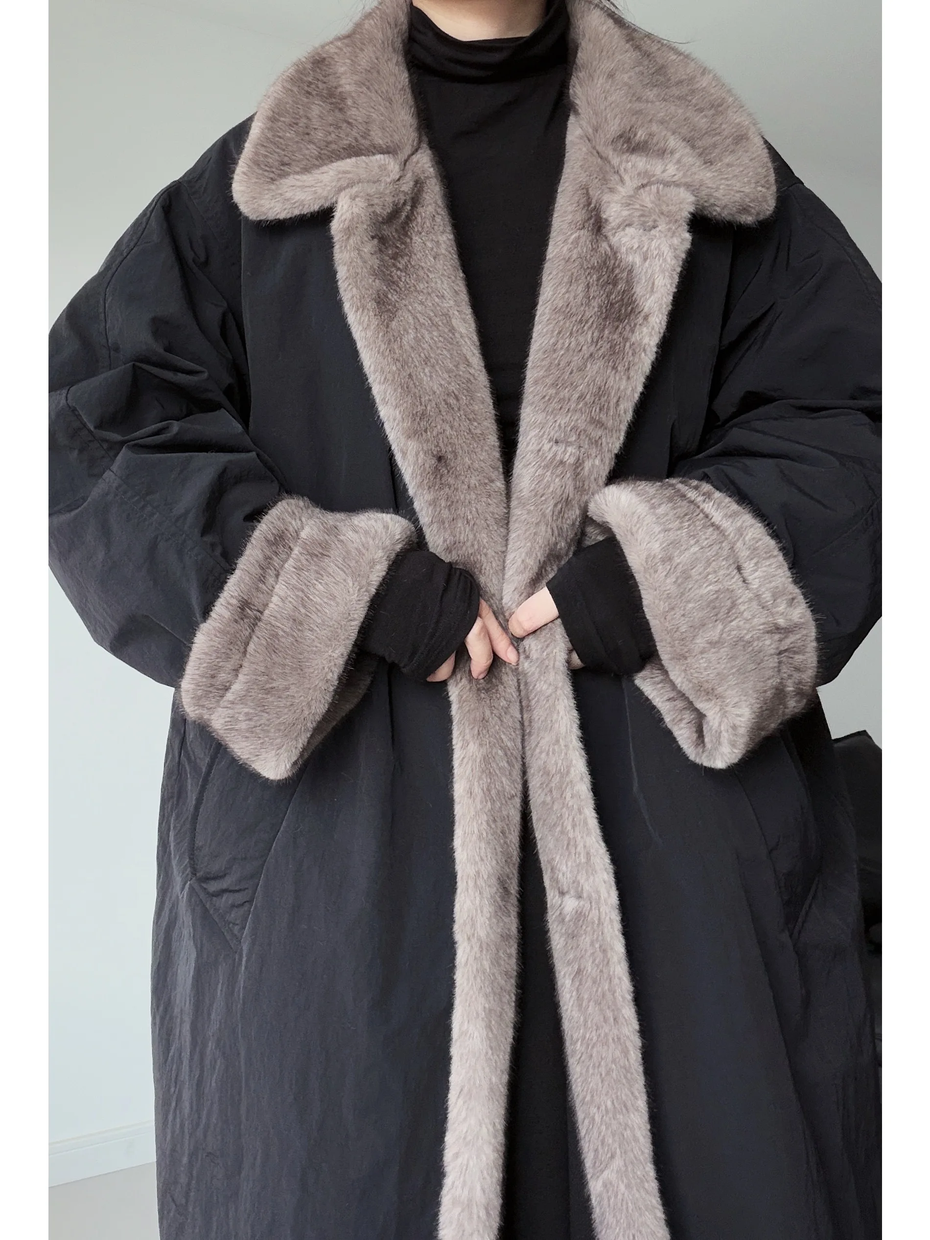 Thickened Warm Plaid Duck down Jacket Long Collar Korean Style 90 White Duck Feather Black Outerwear Floatwood Style
Thickened Warm Plaid Duck down Jacket Long Collar Korean Style 90 White Duck Feather Black Outerwear Floatwood Style