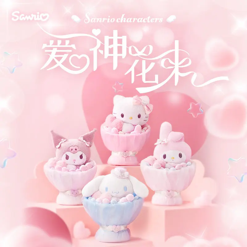 Original Sanrio Love God Series Hellokitty Kuromi Melody Cute Doll Bouquet Collectibles Ornaments Girls' Holiday Surprise Gifts
Original Sanrio Love God Series Hellokitty Kuromi Melody Cute Doll Bouquet Collectibles Ornaments Girls' Holiday Surprise Gifts