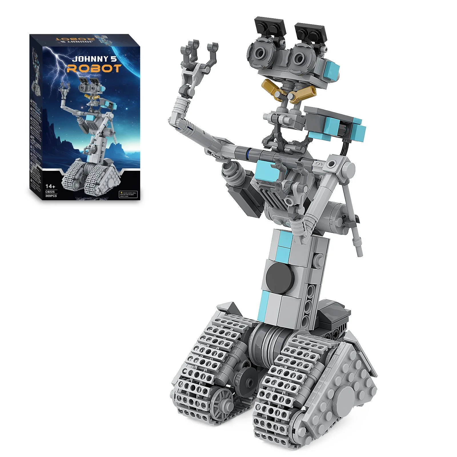MOC фильм короткие открытые фигурки робот Джонни 5, модель строительных блоков, комплект украшений, кирпич, сделай сам, развивающая игрушка, подарок для детей
MOC фильм короткие открытые фигурки робот Джонни 5, модель строительных блоков, комплект украшений, кирпич, сделай сам, развивающая игрушка, подарок для детей