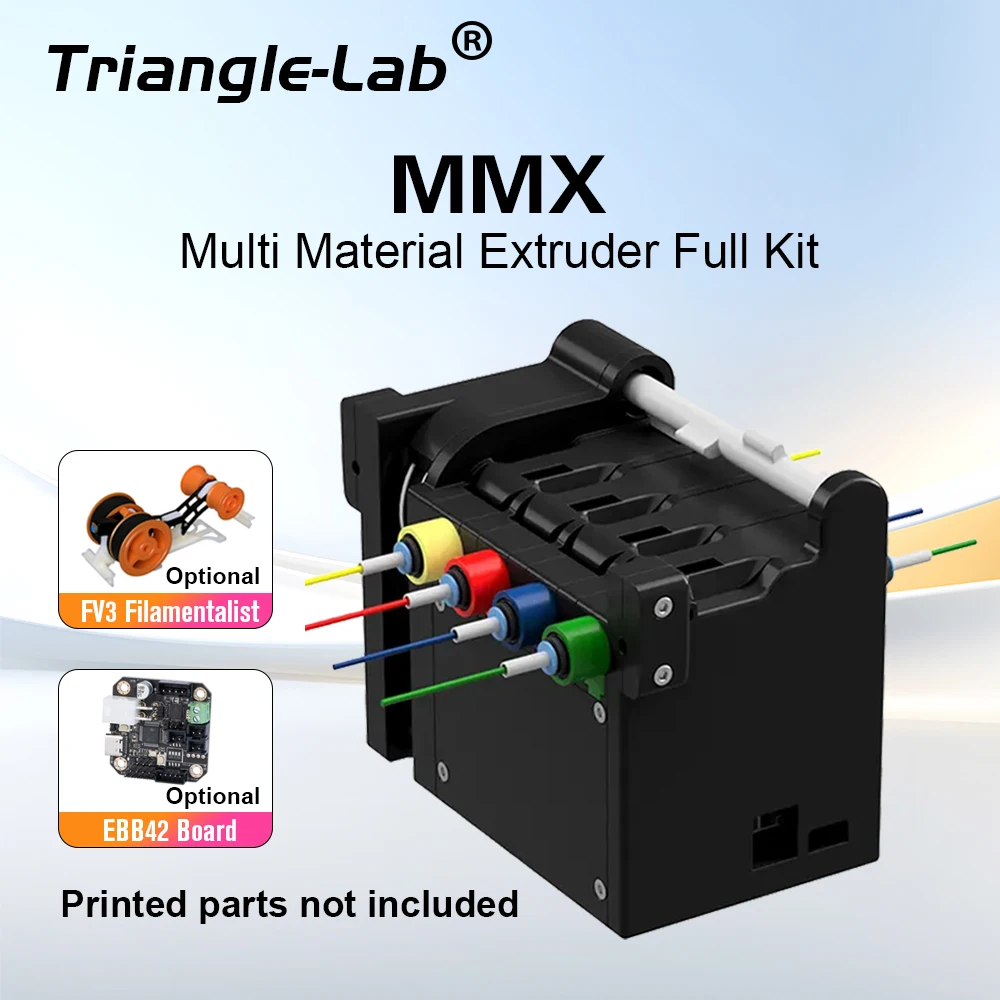 Trianglelab MMX Multi Material Extruder Full Kit Multi Material MMU 3D Printer for Voron2.4 Trident
Trianglelab MMX Multi Material Extruder Full Kit Multi Material MMU 3D Printer for Voron2.4 Trident