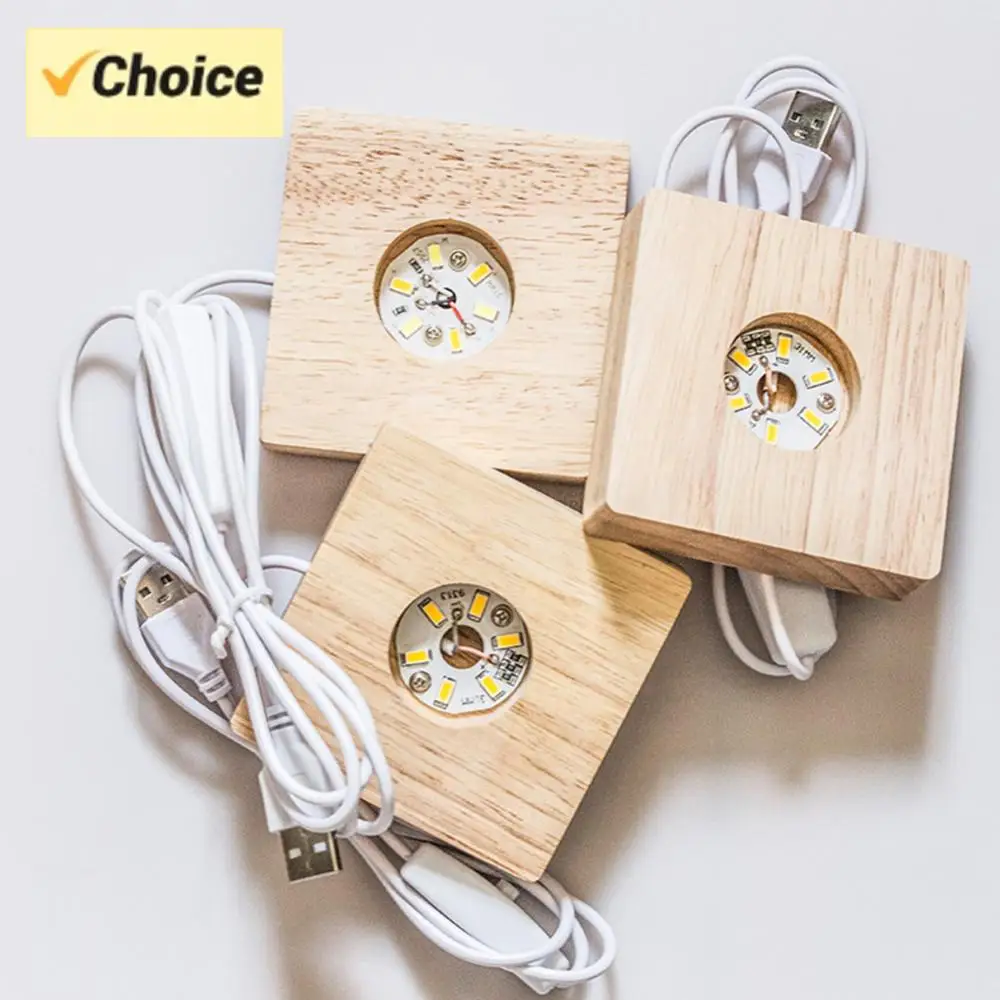 8cm Illuminated Display Base Wooden LED Display Stand with 6 LEDs Warm Light for Bedroom Office Desktop
8cm Illuminated Display Base Wooden LED Display Stand with 6 LEDs Warm Light for Bedroom Office Desktop