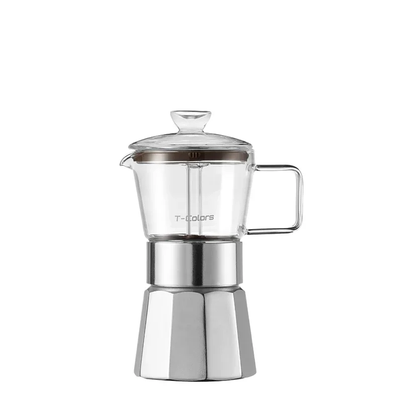 *Glass Mocha Pot Espresso Brewing Aluminum Octagonal Coffee Pot Household Coffee Brewing Set
*Glass Mocha Pot Espresso Brewing Aluminum Octagonal Coffee Pot Household Coffee Brewing Set