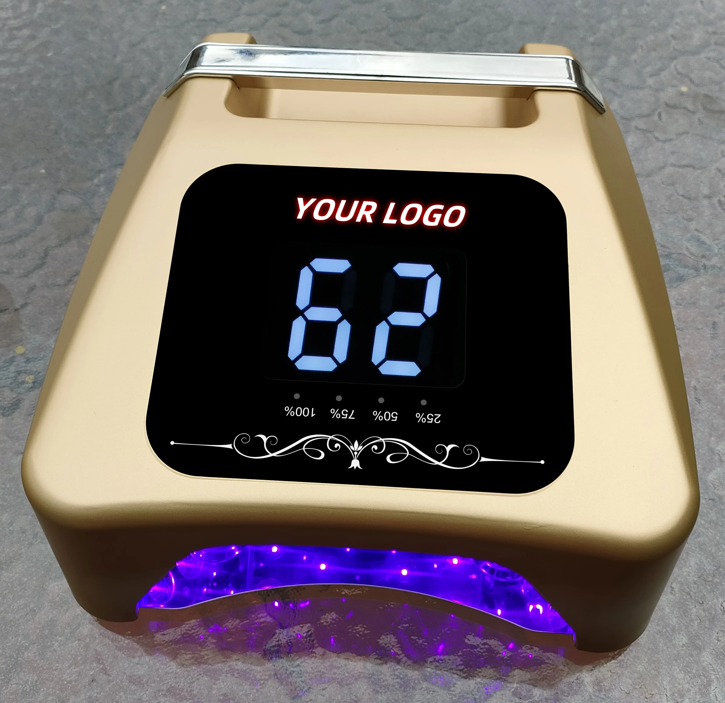 72W Gold Cordless Lamps Pro Nail Dryer Uv Led Lamp Rechargeable Nail Lights
72W Gold Cordless Lamps Pro Nail Dryer Uv Led Lamp Rechargeable Nail Lights