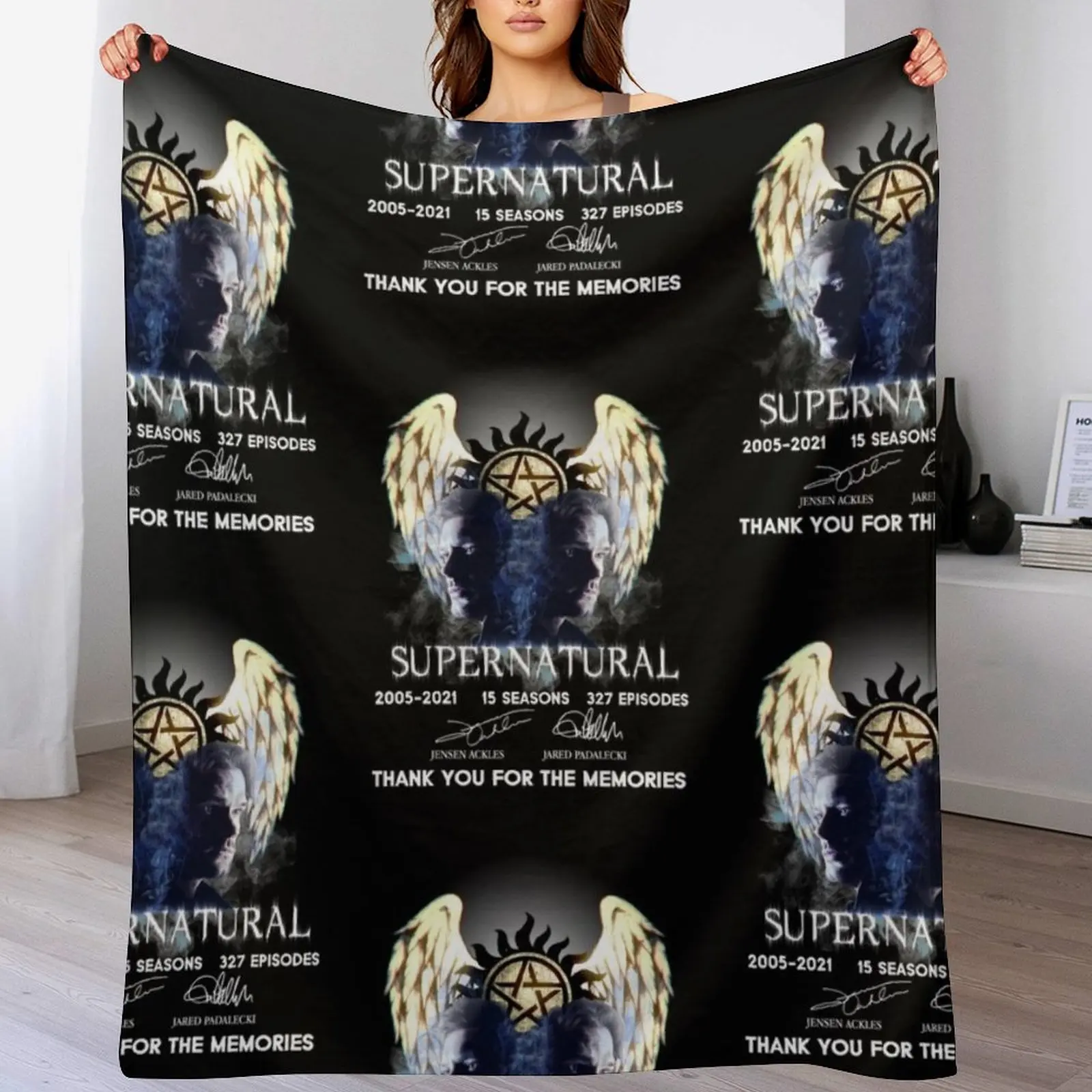 Supernatural Thank You For The Memories , Supernatural Signature Art , Supernatural Winchester Throw Blanket
Supernatural Thank You For The Memories , Supernatural Signature Art , Supernatural Winchester Throw Blanket
