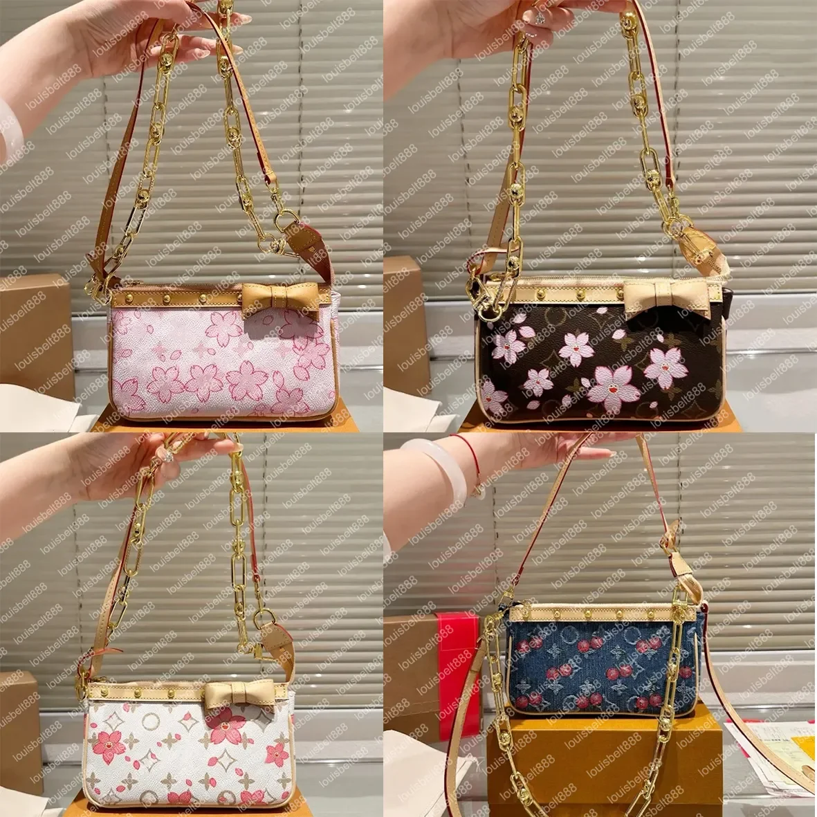 Womens Luxurys Designer Cherry Blossom Series Mahjong Bag Wallets Bag Leather Tote Bag Paintings Handbag Shoulder Crossbody Bag
Womens Luxurys Designer Cherry Blossom Series Mahjong Bag Wallets Bag Leather Tote Bag Paintings Handbag Shoulder Crossbody Bag