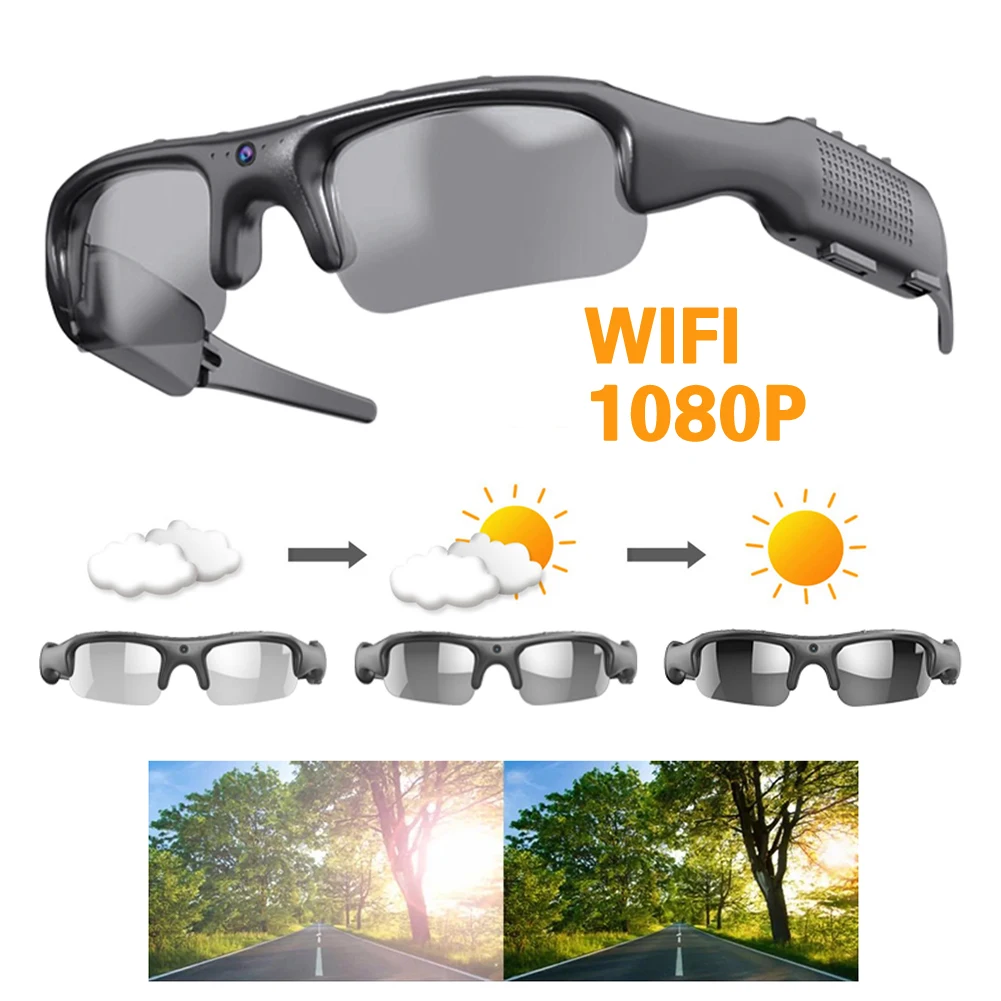 Умные HD-очки 1080P с Wi-Fi, камерой и функцией аудиозаписи для спорта
Умные HD-очки 1080P с Wi-Fi, камерой и функцией аудиозаписи для спорта