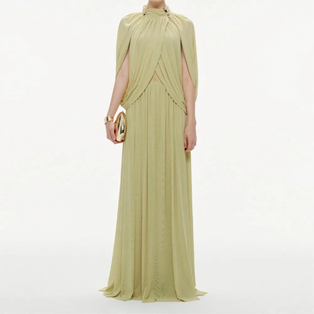 Pleated Elegant Sleeveless Dress Summer New Women's Chiffon Solid Color Fashion Casual Round Neck Long Dress Платье Женское
Pleated Elegant Sleeveless Dress Summer New Women's Chiffon Solid Color Fashion Casual Round Neck Long Dress Платье Женское