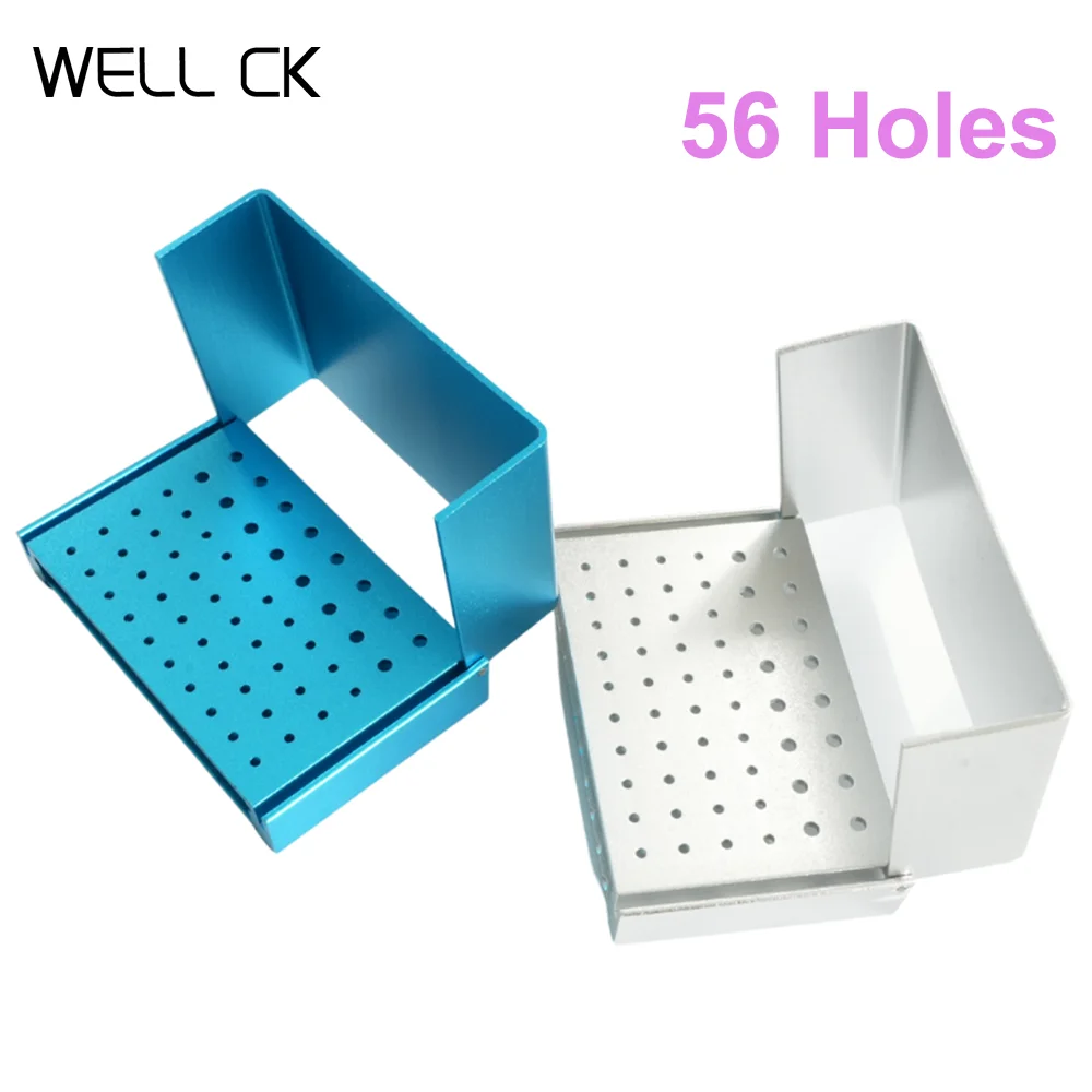 58 Holes Metal Dental Bur Holder Blue/Silvery Stand Drills Organizer Disinfection Block Storage Boxes Sterilization Case
58 Holes Metal Dental Bur Holder Blue/Silvery Stand Drills Organizer Disinfection Block Storage Boxes Sterilization Case