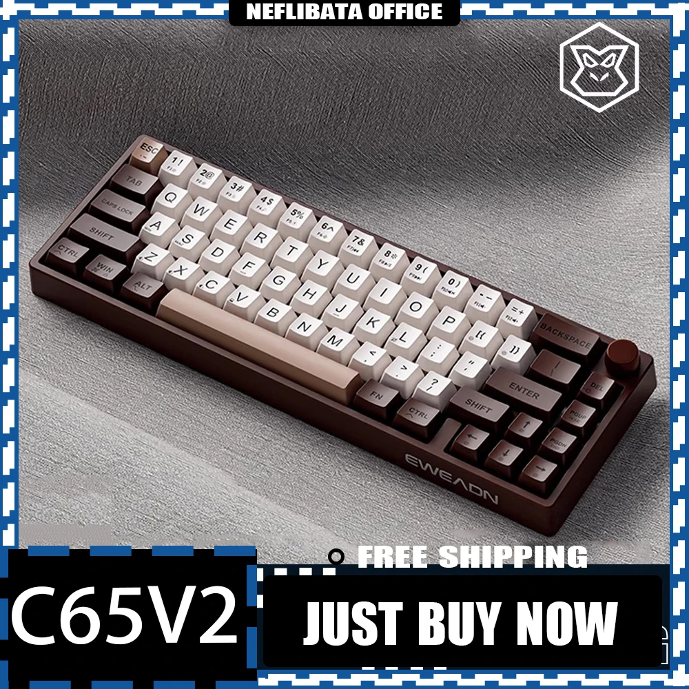 Механическая клавиатура EWEADN C65v2, многофункциональная беспроводная клавиатура RGB с тремя режимами, с возможностью замены клавиш в процессе работы, для ПК, геймеров, подарки
Механическая клавиатура EWEADN C65v2, многофункциональная беспроводная клавиатура RGB с тремя режимами, с возможностью замены клавиш в процессе работы, для ПК, геймеров, подарки