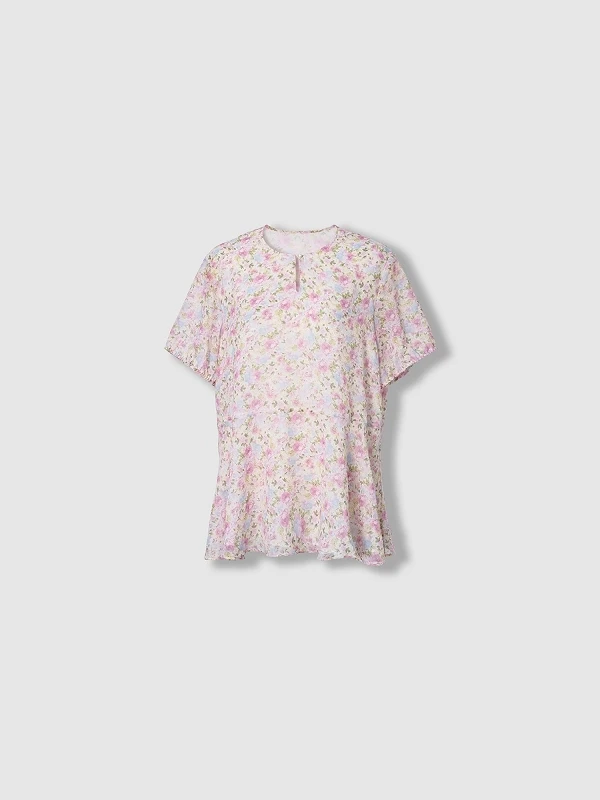 plus Size Women's Shirt Pearl Shantung Floral Short Sleeve Breathable Comfortable Summer Casual Shirt Ladylike Commute Style
plus Size Women's Shirt Pearl Shantung Floral Short Sleeve Breathable Comfortable Summer Casual Shirt Ladylike Commute Style