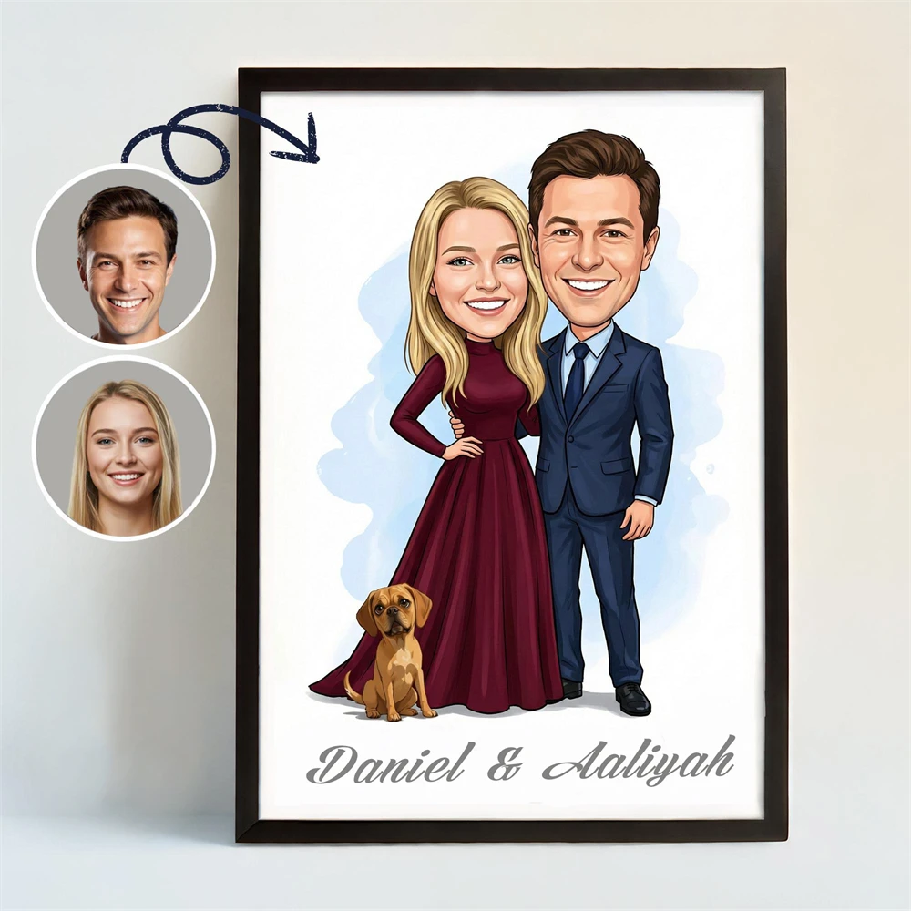 Personalized Couple Caricature Prints Custom Love Portrait Poster Unique Gift for Him & Her Custom Couple Cartoon Portrait Print
Personalized Couple Caricature Prints Custom Love Portrait Poster Unique Gift for Him & Her Custom Couple Cartoon Portrait Print
