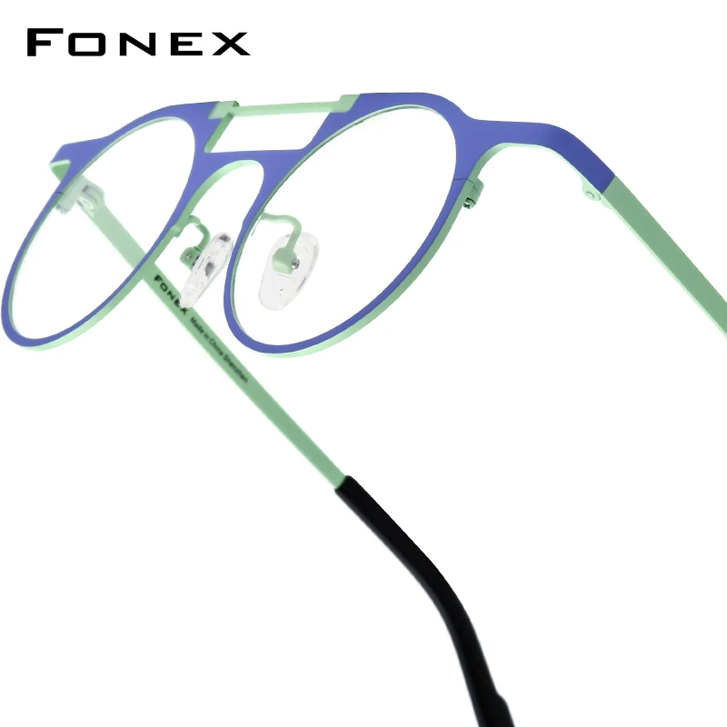 FONEX Pure Titanium Glasses Frame Men Brand Design Retro Vintage Round Eyeglasses Women Japanese High-end Custom Eyewear 85855
FONEX Pure Titanium Glasses Frame Men Brand Design Retro Vintage Round Eyeglasses Women Japanese High-end Custom Eyewear 85855