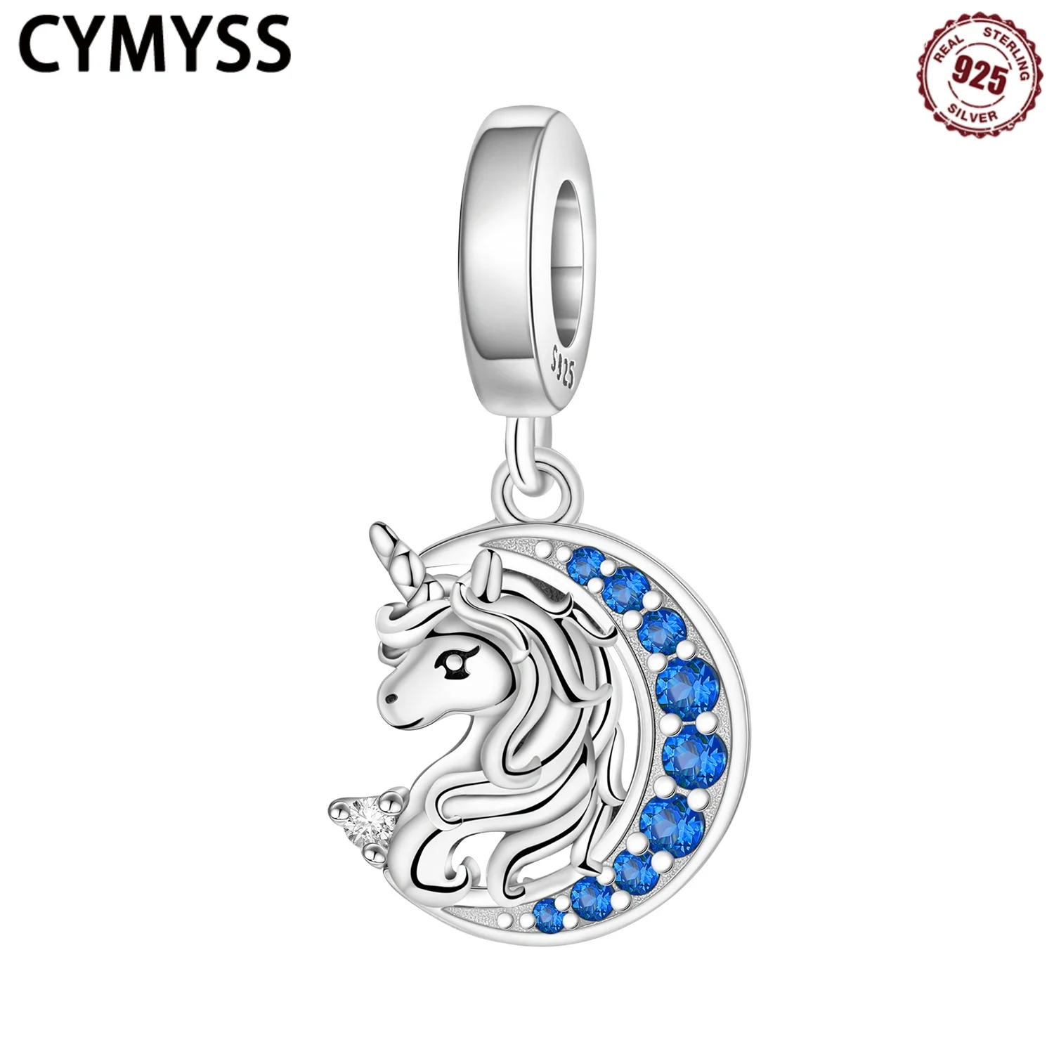 CYMYSS 2025 New 925 Pure Silver Moon Unicorn Pendant For Women, Party DIY Gift, Jewelry Necklace, Lucky Symbol Pendant
CYMYSS 2025 New 925 Pure Silver Moon Unicorn Pendant For Women, Party DIY Gift, Jewelry Necklace, Lucky Symbol Pendant