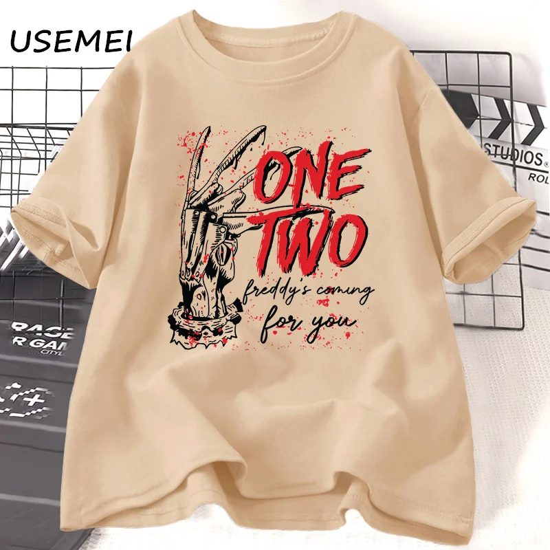 Horror Halloween T Shirts for Women Retro Cotton Short Sleeve Scary Tee Shirt Women Men Oversized T-shirt Streetwear Graphic
Horror Halloween T Shirts for Women Retro Cotton Short Sleeve Scary Tee Shirt Women Men Oversized T-shirt Streetwear Graphic