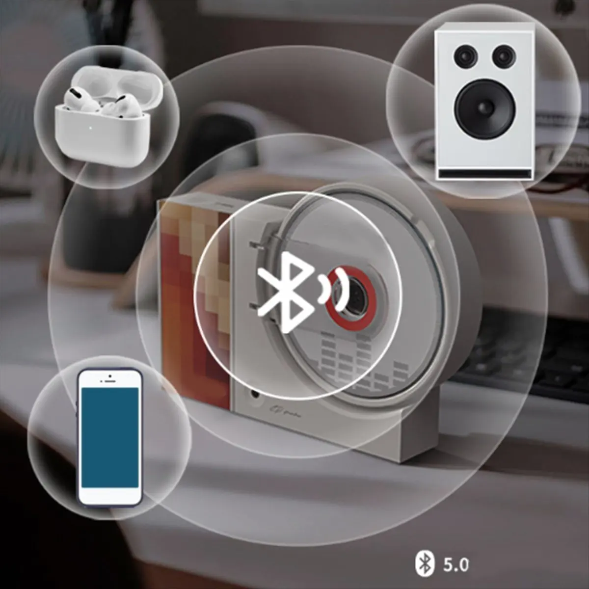 Настенный проигрыватель компакт-дисков с дистанционным управлением Домашний аудиодинамик USB Bluetooth-совместимый вход AUX Музыкальный проигрыватель компакт-дисков Красный
Настенный проигрыватель компакт-дисков с дистанционным управлением Домашний аудиодинамик USB Bluetooth-совместимый вход AUX Музыкальный проигрыватель компакт-дисков Красный