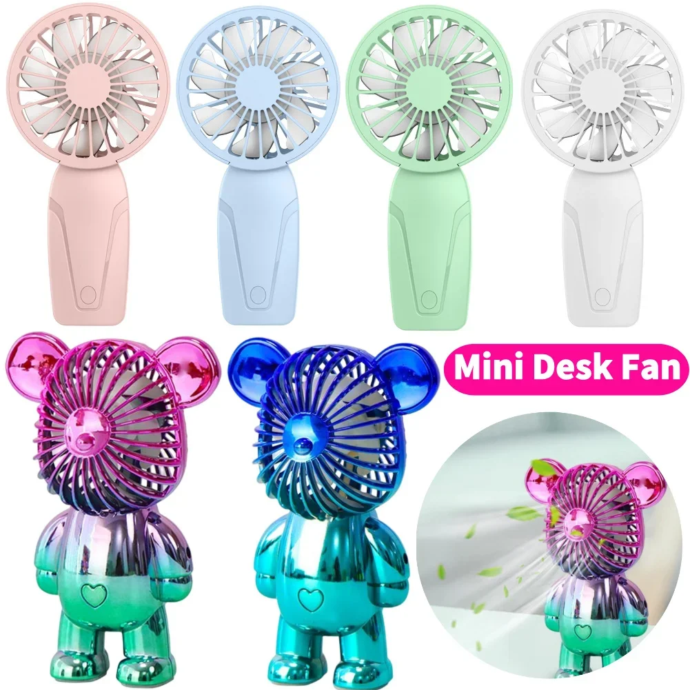 Graffiti Bear Handheld Fan USB Rechargeable Air Cooling Fan Electroplating Gradient 3-speed for Home Office Study
Graffiti Bear Handheld Fan USB Rechargeable Air Cooling Fan Electroplating Gradient 3-speed for Home Office Study