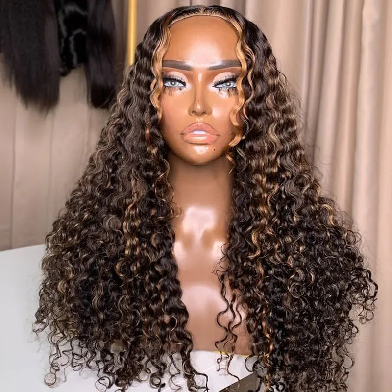 Curly Highlight Brown Blonde 100% Human Hair Pre Plucked 5x5 HD Lace Wigs with Baby Hair Natural Hairline Glueless Full Lace Wig
Curly Highlight Brown Blonde 100% Human Hair Pre Plucked 5x5 HD Lace Wigs with Baby Hair Natural Hairline Glueless Full Lace Wig