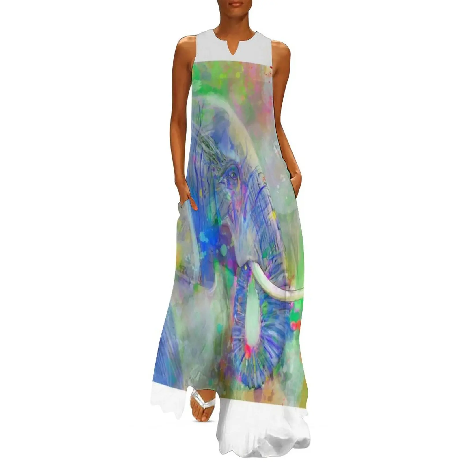 BLUE ELEPHANT - watercolor portrait Long Dress Dress for pregnant women summer clothes women's evening dresses 2025
BLUE ELEPHANT - watercolor portrait Long Dress Dress for pregnant women summer clothes women's evening dresses 2025