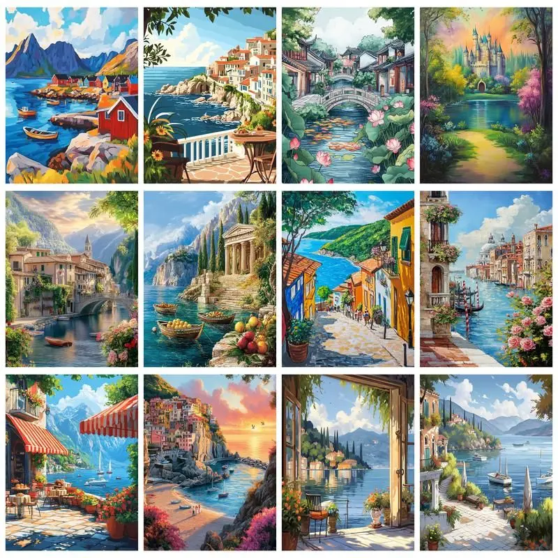 GATYZTORY Paint By Number Seaside House Scenery Drawing On Canvas HandPainted Art Gift DIY Pictures By Number Kits Home Decor
GATYZTORY Paint By Number Seaside House Scenery Drawing On Canvas HandPainted Art Gift DIY Pictures By Number Kits Home Decor