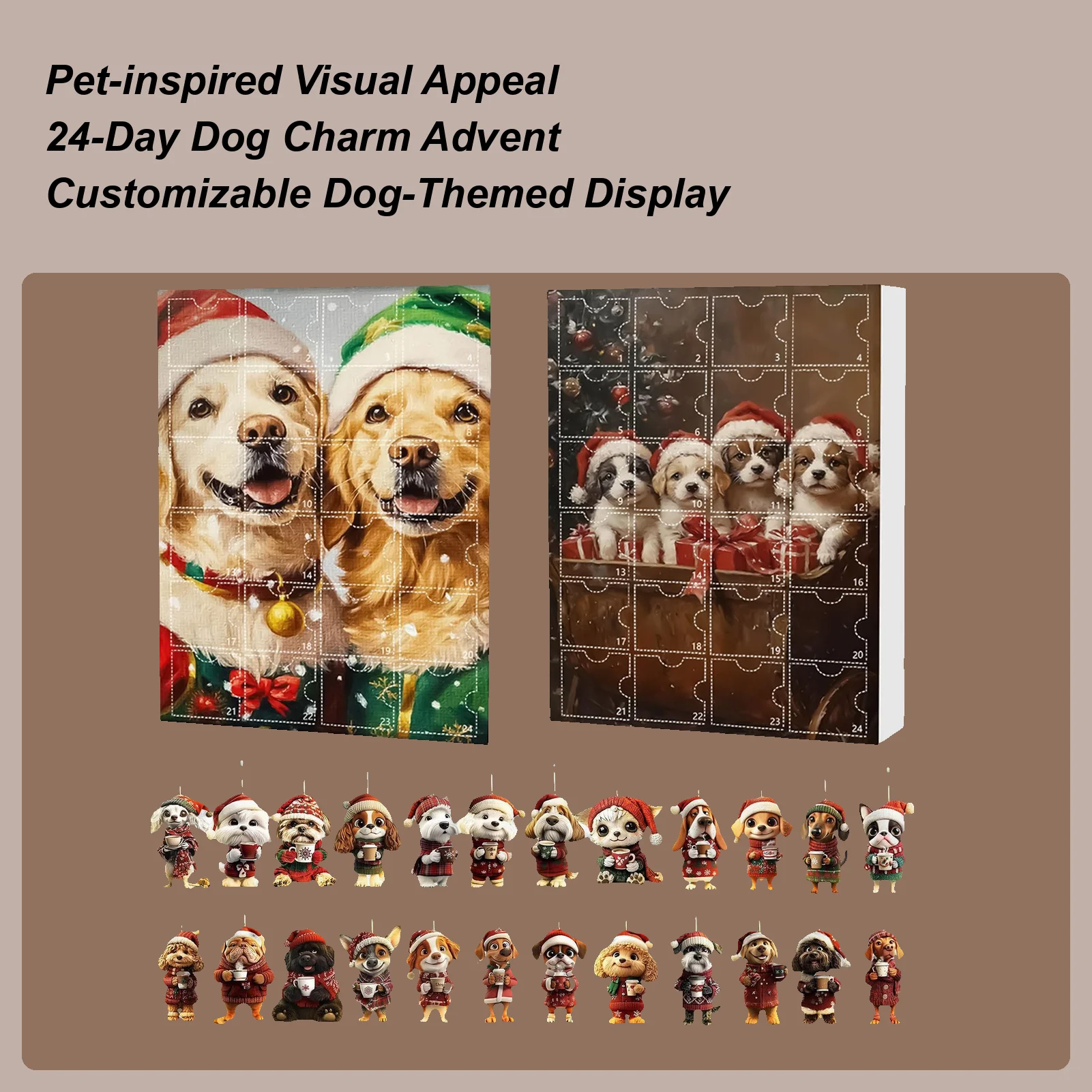 Рождественский адвент-календарь 2D акриловый щенок Шарм Декор 24 дня мультфильм собака орнамент календарь обратного отсчета для декора рождественской елки
Рождественский адвент-календарь 2D акриловый щенок Шарм Декор 24 дня мультфильм собака орнамент календарь обратного отсчета для декора рождественской елки