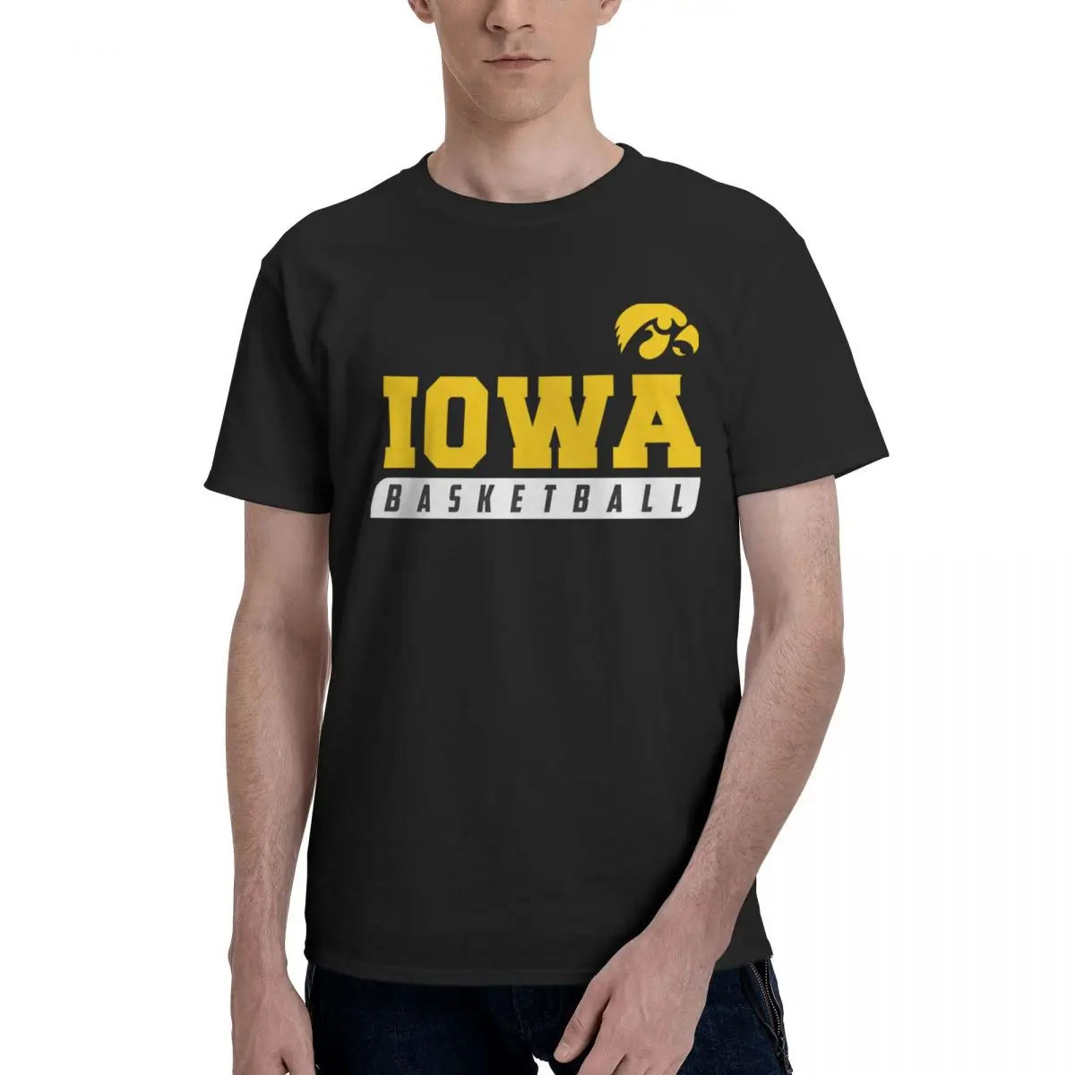 Мужская, баскетбольная футболка Iowa, 100% хлопок, повседневная дышащая удобная милая футболка с короткими рукавами, мужская футболка
Мужская, баскетбольная футболка Iowa, 100% хлопок, повседневная дышащая удобная милая футболка с короткими рукавами, мужская футболка