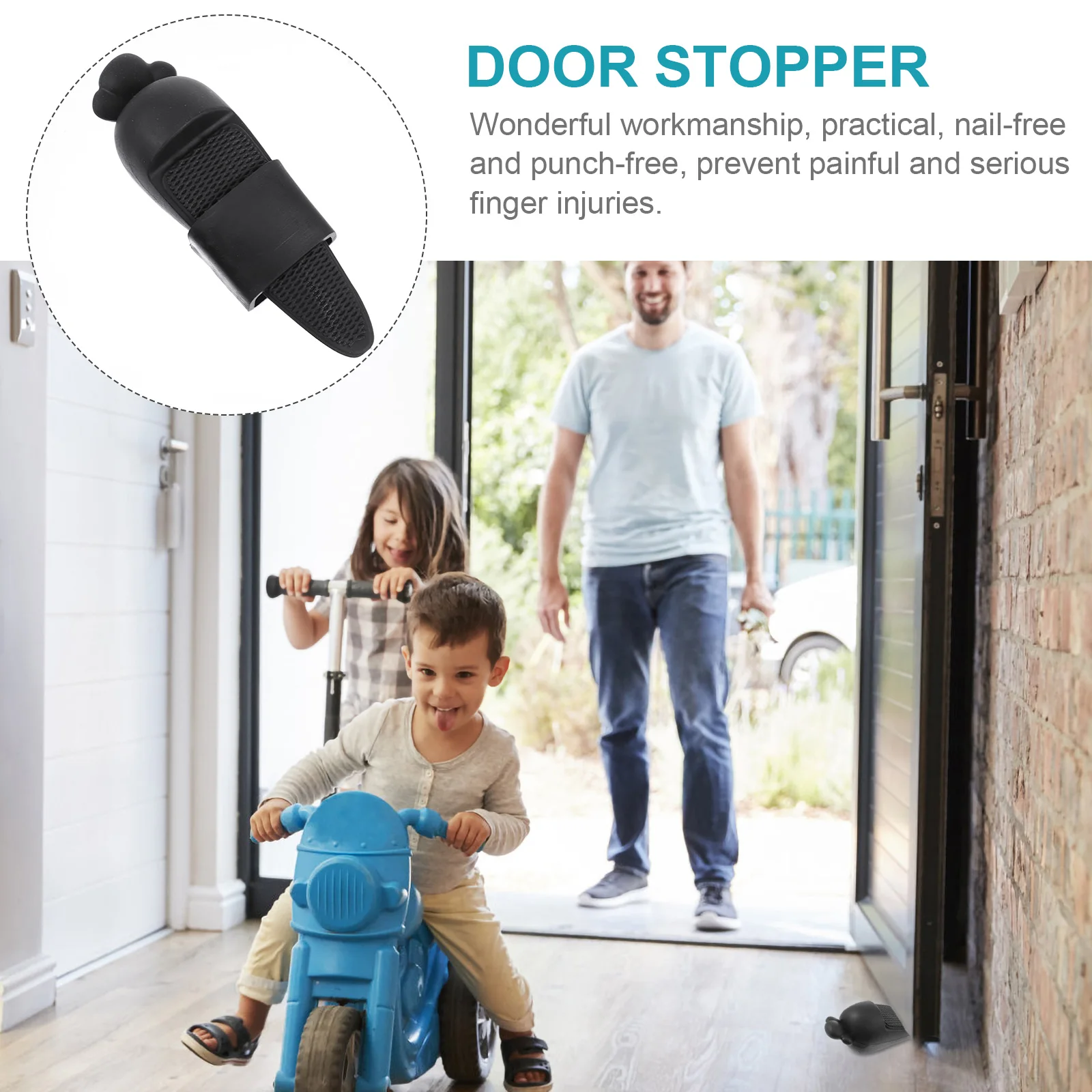 1Pcs Door Stopper Silicone Non Slip Strong Door Blocker Practical Home Safety Prevent Finger Injuries Household Supplies 
1Pcs Door Stopper Silicone Non Slip Strong Door Blocker Practical Home Safety Prevent Finger Injuries Household Supplies
