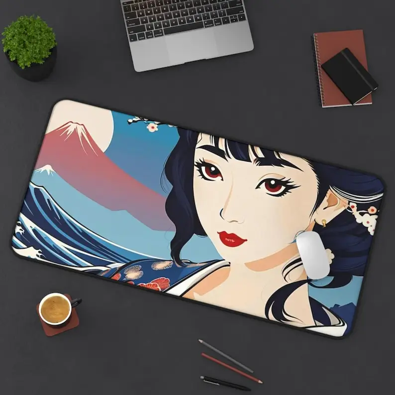 Japanese Geisha Style Mouse Pad,non-slip and Waterproof Mouse Pad,office Game Table Decoration Mat,the Perfect Gift for Friends.
Japanese Geisha Style Mouse Pad,non-slip and Waterproof Mouse Pad,office Game Table Decoration Mat,the Perfect Gift for Friends.