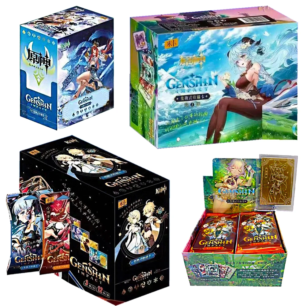 New Genshin impact Card Anime Game TCG Collection Pack Booster Box Rare SSR Surrounding Children Family GiftNew Table Toys For
New Genshin impact Card Anime Game TCG Collection Pack Booster Box Rare SSR Surrounding Children Family GiftNew Table Toys For