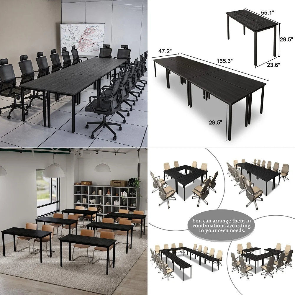 5FT Small Conference Table for 4 to 6, Modern Meeting Table with Strong Metal Frame for Office Meeting Conference Room
5FT Small Conference Table for 4 to 6, Modern Meeting Table with Strong Metal Frame for Office Meeting Conference Room